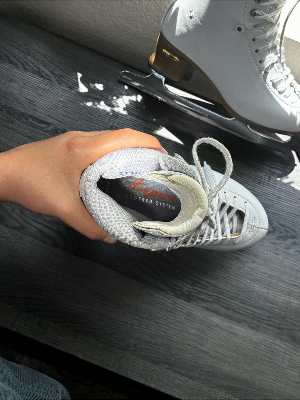 Jackson Elle FS2130 Figure Skates 5W Wide Ultima Mirage Blades Swarovski w/ box - Picture 10 of 16